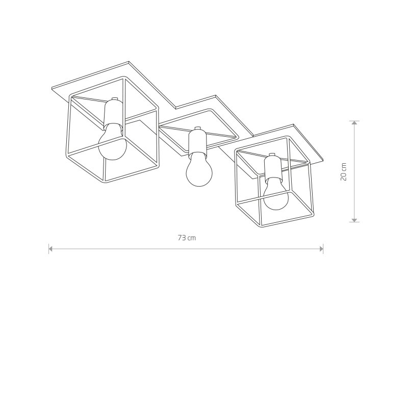Lampa wewnętrzna sufitowa COBA ANTIQUE