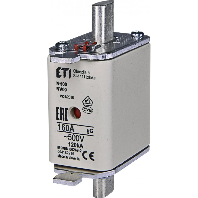 Wkładka topikowa przemysłowa zwłoczna WT-00/gG 125A