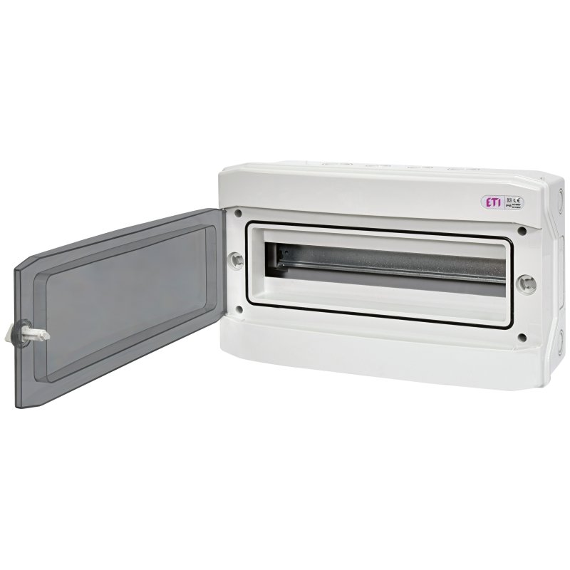 Obudowa natynkowa 18 mod. IP65 drzwi transparentne ECH-18PT