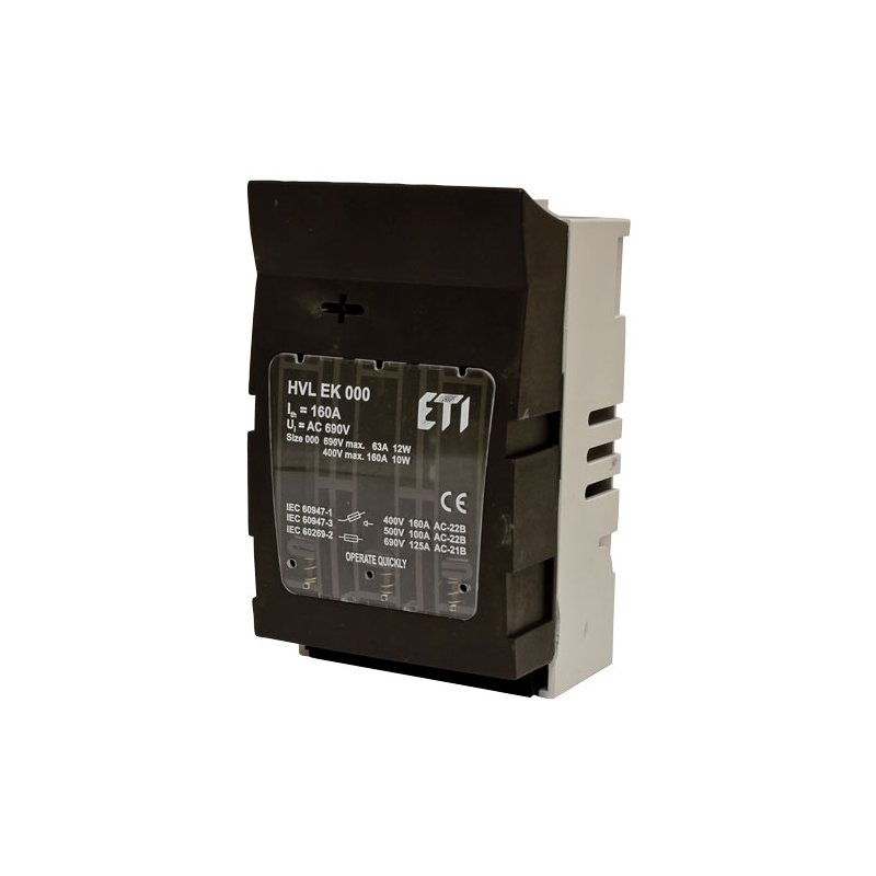 Rozłącznik skrzynkowy HVL EK 000 3p OS00 6-16