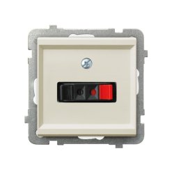 Gniazdo głośnikowe pojedyncze GG-1R/m/27