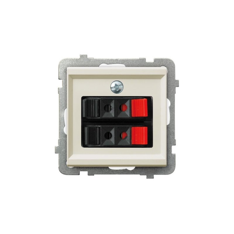 Gniazdo głośnikowe podwójne GG-2R/m/27