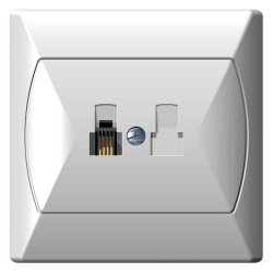 Gniazdo telefoniczne pojedyncze GPT-1A/00