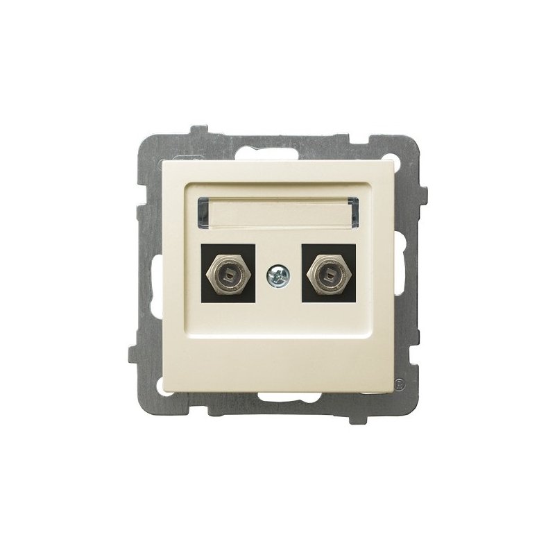 Gniazdo antenowe typu F podwójne GPA-2GF/m/27