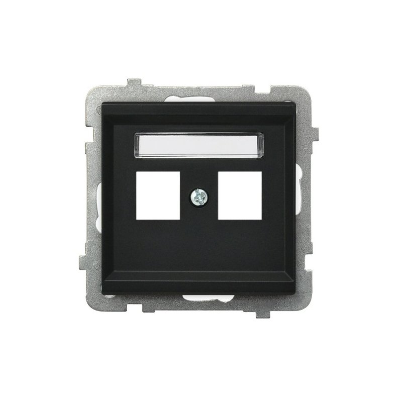 Obudowa gniazda podwójnego typu Keystone prosta GPK-2R/p/33