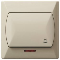 Łącznik zwierny "dzwonek" z podświetleniem pomarańczowym ŁP-6AS/01