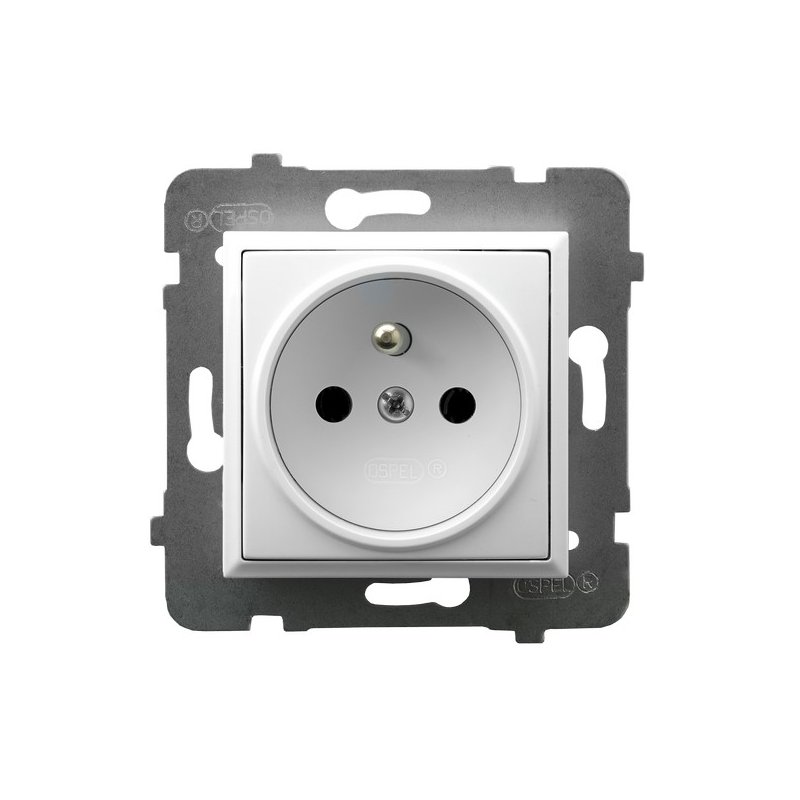 Gniazdo pojedyncze z uziemieniem GP-1UZ/m/00