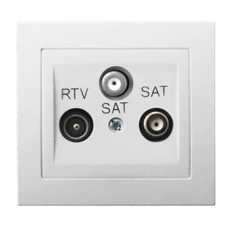 Gniazdo RTV-SAT z dwoma...