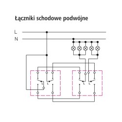Łącznik podwójny schodowy ŁP-10G/m/00