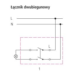 Łącznik dwubiegunowy ŁP-11G/m/27