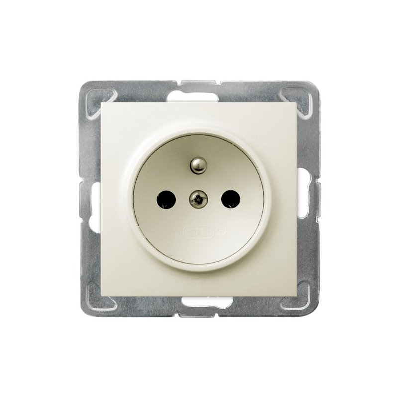 Gniazdo pojedyncze z uziemieniem GP-1YZ/m/27