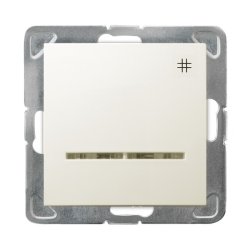 Łącznik krzyżowy z podświetleniem pomarańczowym ŁP-4YS/m/27