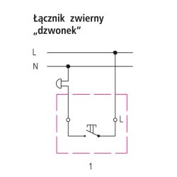Łącznik zwierny "dzwonek" ŁP-6Y/m/27