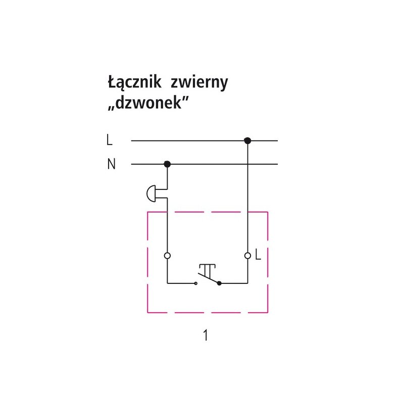 Łącznik zwierny "dzwonek" ŁP-6Y/m/27