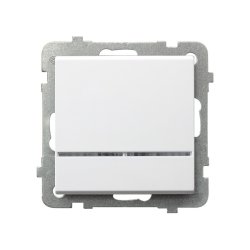 Łącznik jednobiegunowy z podświetleniem pomarańczowym ŁP-1RS/m/00