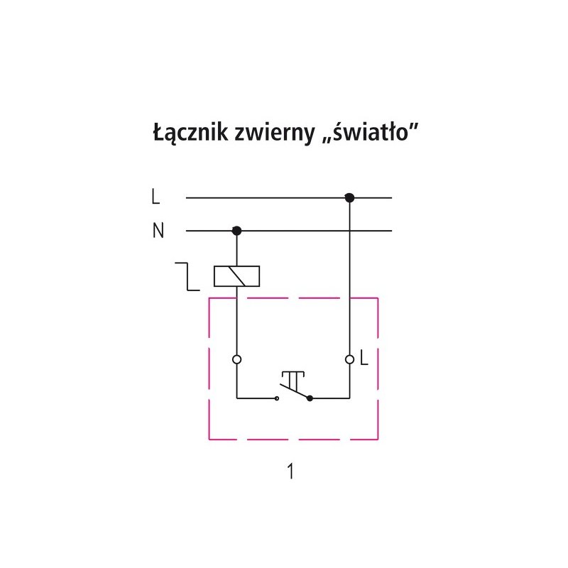 Łącznik zwierny "światło" ŁP-5R/m/00