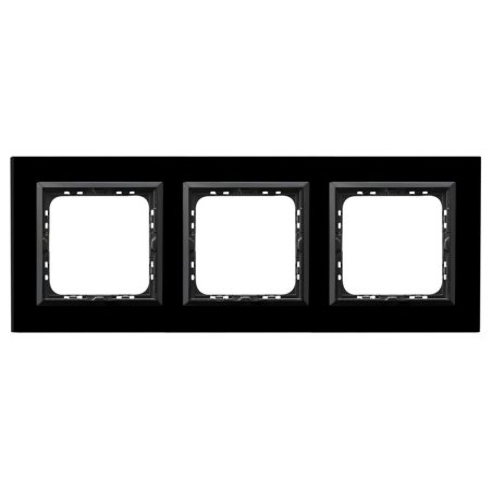 Ramka potrójna Czarne Szkło...