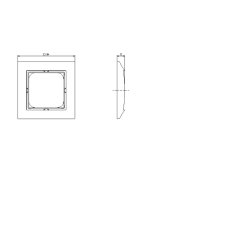 Ramka pojedyncza Ecru - R-1Y/27 Impresja