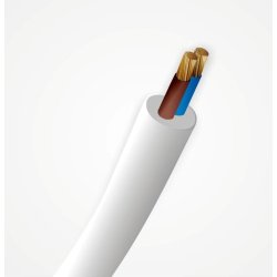 Kabel elektryczny instalacyjny OMY Elpar 2x1mm 100mb - idealny do domu