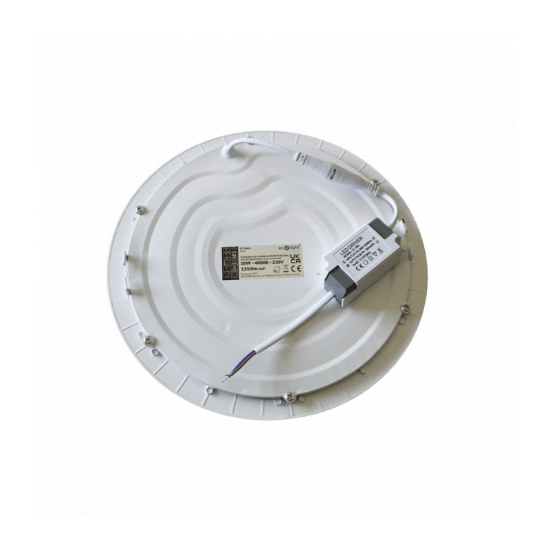 DOWNLIGHT P/T OKRĄG 221x7 18W 4000K 1400lm EC79804 BIAŁY ECOLIGHT