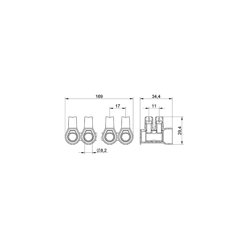 MT PRO 35 – 35 mm² – 10-torowa Listwa zaciskowa śrubowa termoplastyczna J441003 Elektro Becov