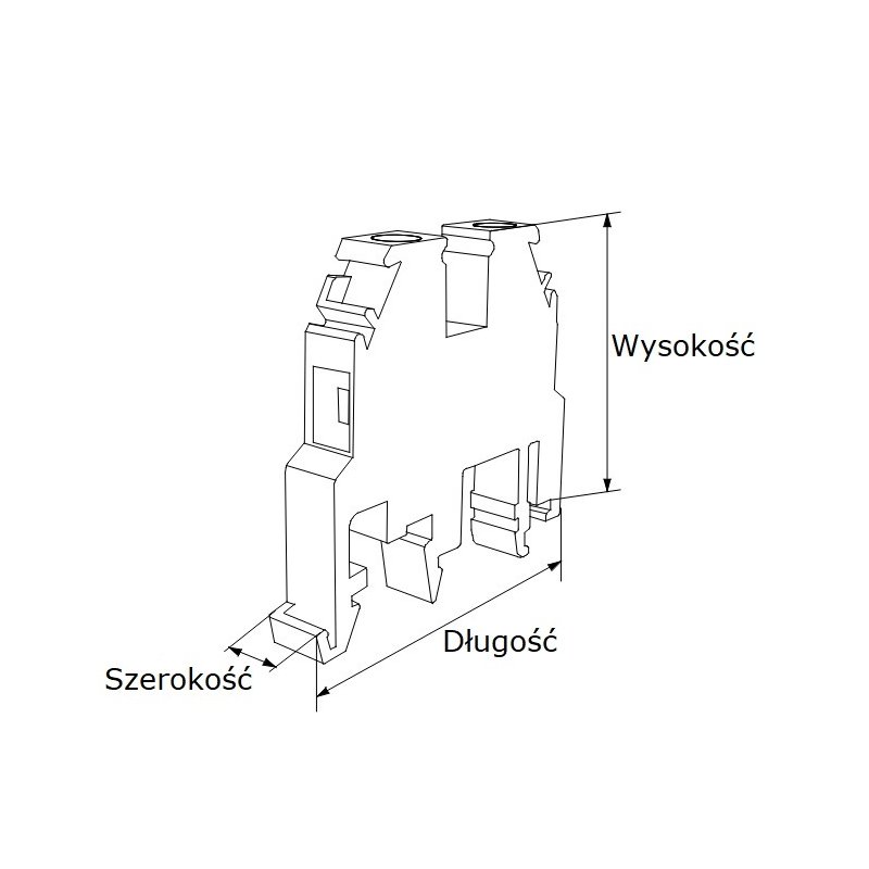 PE 16 A Złączka śrubowa ochronna RSA Elektro Becov A561116