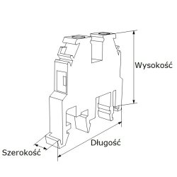 6 A Złączka śrubowa ochronna RSA PE Elektro Becov A541231