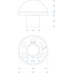Grzybek masztowy ochronny GSO