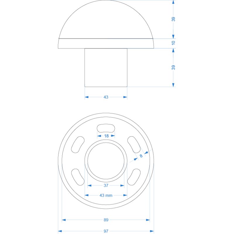 Grzybek masztowy ochronny GSO