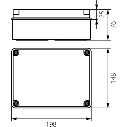Puszka hermetyczna natynkowa PH-3A.2