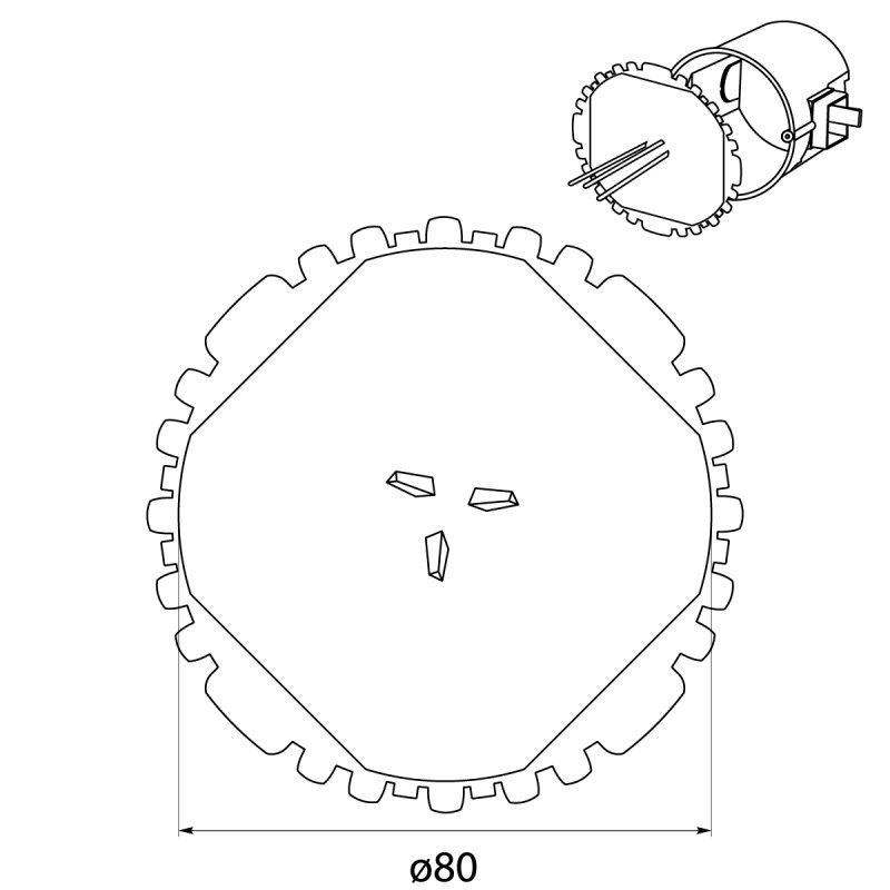 Pokrywa sygnalizacyjna Ø80