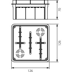 Puszka podtynkowa Pp/t 5