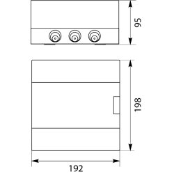 Rozdzielnica natynkowa SRn-6 (N+PE)