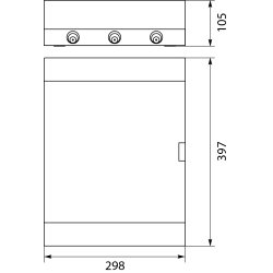 Rozdzielnica natynkowa SRn-24 (N+PE)