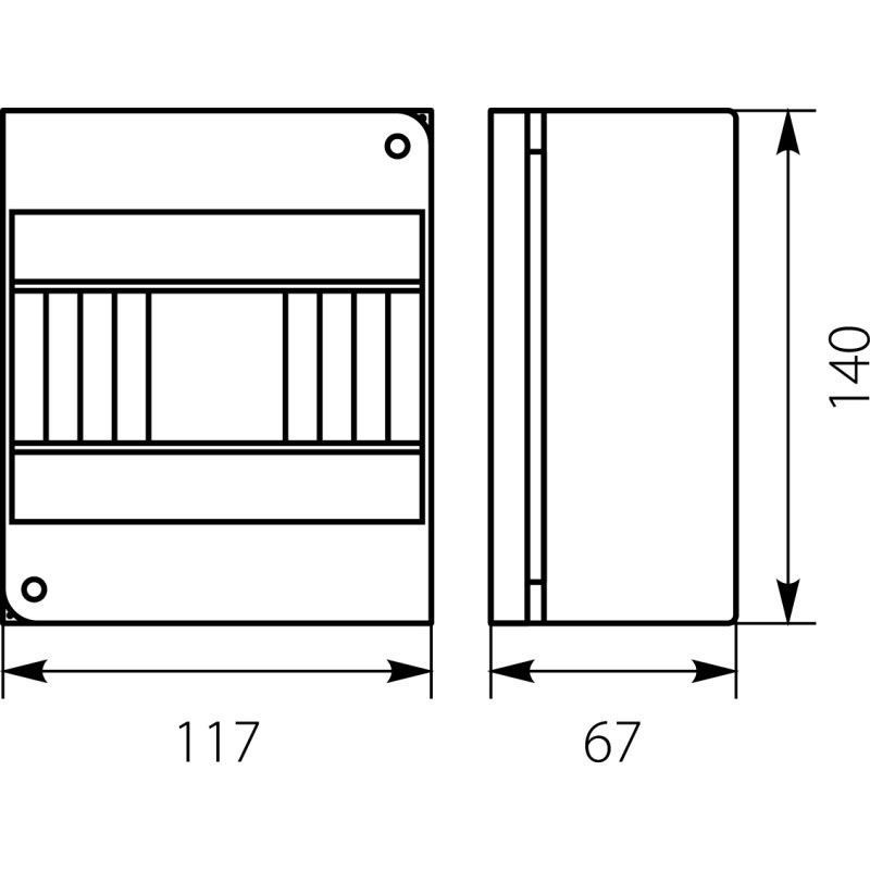 Rozdzielnica natynkowa - RNO 6