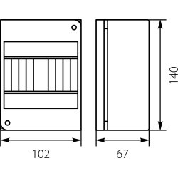 Rozdzielnica natynkowa - RNO 5