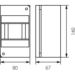Rozdzielnica natynkowa - RNO 4
