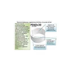 PIERŚCIEŃ DYSTANSOWY, SEGMENTOWY 60 X 30 MM