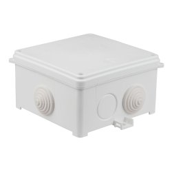 PUSZKA NAŚCIENNA 118 X 118 X 68 MM, Z DŁAWNICAMI