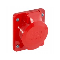 Gniazdo siłowe tablicowe 16A/5P skośne