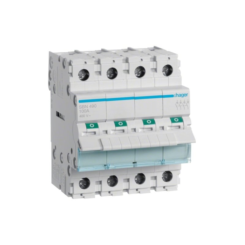 Modułowy rozłącznik izolacyjny 4P 100A 400VAC