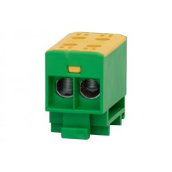 Listwa zaciskowa w korpusie ZU 1-torowa 2x35/2x35mm2 Al/Cu Żółto-zielona