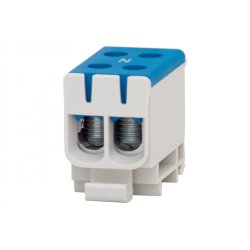 Listwa zaciskowa w korpusie ZU 1-torowa 2x50/2x50mm2 Al/Cu Niebieska