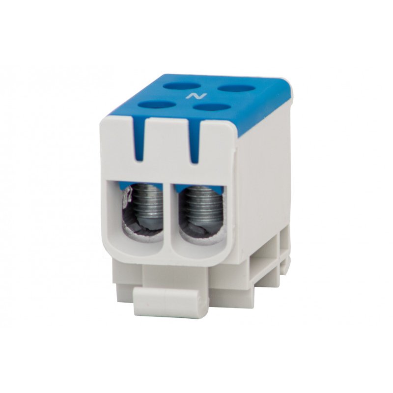 Listwa zaciskowa w korpusie ZU 1-torowa 2x50/2x50mm2 Al/Cu Niebieska