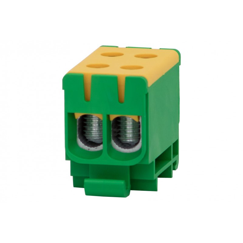 Listwa zaciskowa w korpusie ZU 1-torowa 2x50/2x50mm2 Al/Cu Żółto-zielona