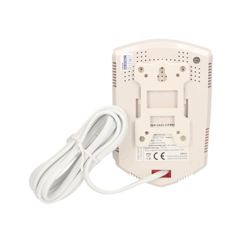 Czujnik gazu ziemnego, sieciowy z wyjściem przekaźnikowym