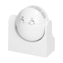 Czujnik ruchu 180st. pionowa regulacja, 1200W, biały