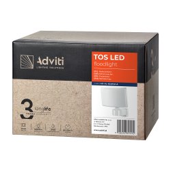 TOS LED 30W naświetlacz ogrodowy LED Biały