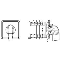 Łącznik krzywkowy zatablicowy z płytką przednią L-O-P