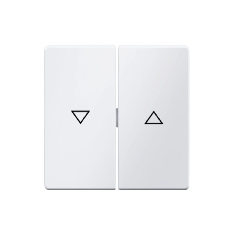 Klawisze z nadrukiem symbolu strzał biały aksamit Berker Q.1